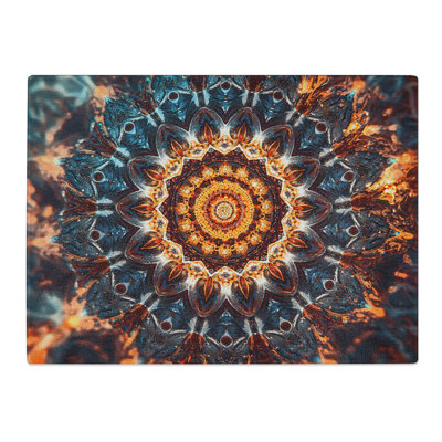 Kaleidoscope Effect Vol.1  Glass Chopping Board