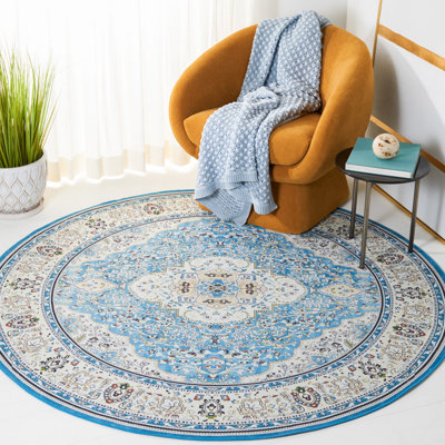 Tapis oriental turquoise / beige