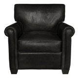 Bordeaux Leather Chair And A Half