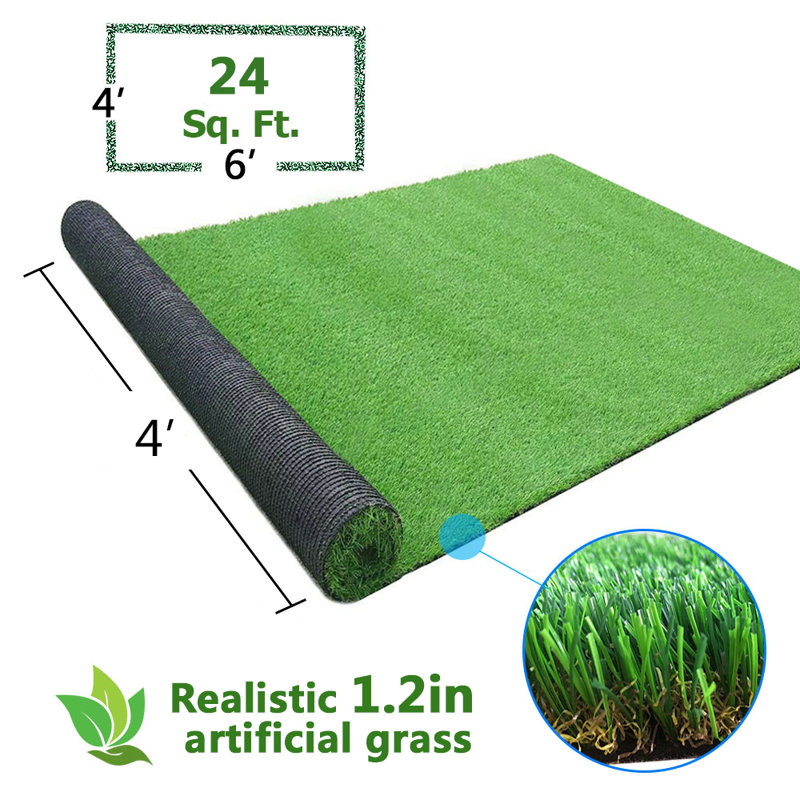 Tapis gazon artificiel, H 1 po x l 46,8 po x P 79,2 po