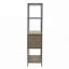 Bibliothèque à 3 tablettes avec armoire de rangement