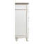 Commode de style victorien à finition blanche et chêne antique avec 5 tiroirs 1 pièce