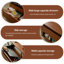 23.62"Brown Solid Wood Boxwood Coffee Table