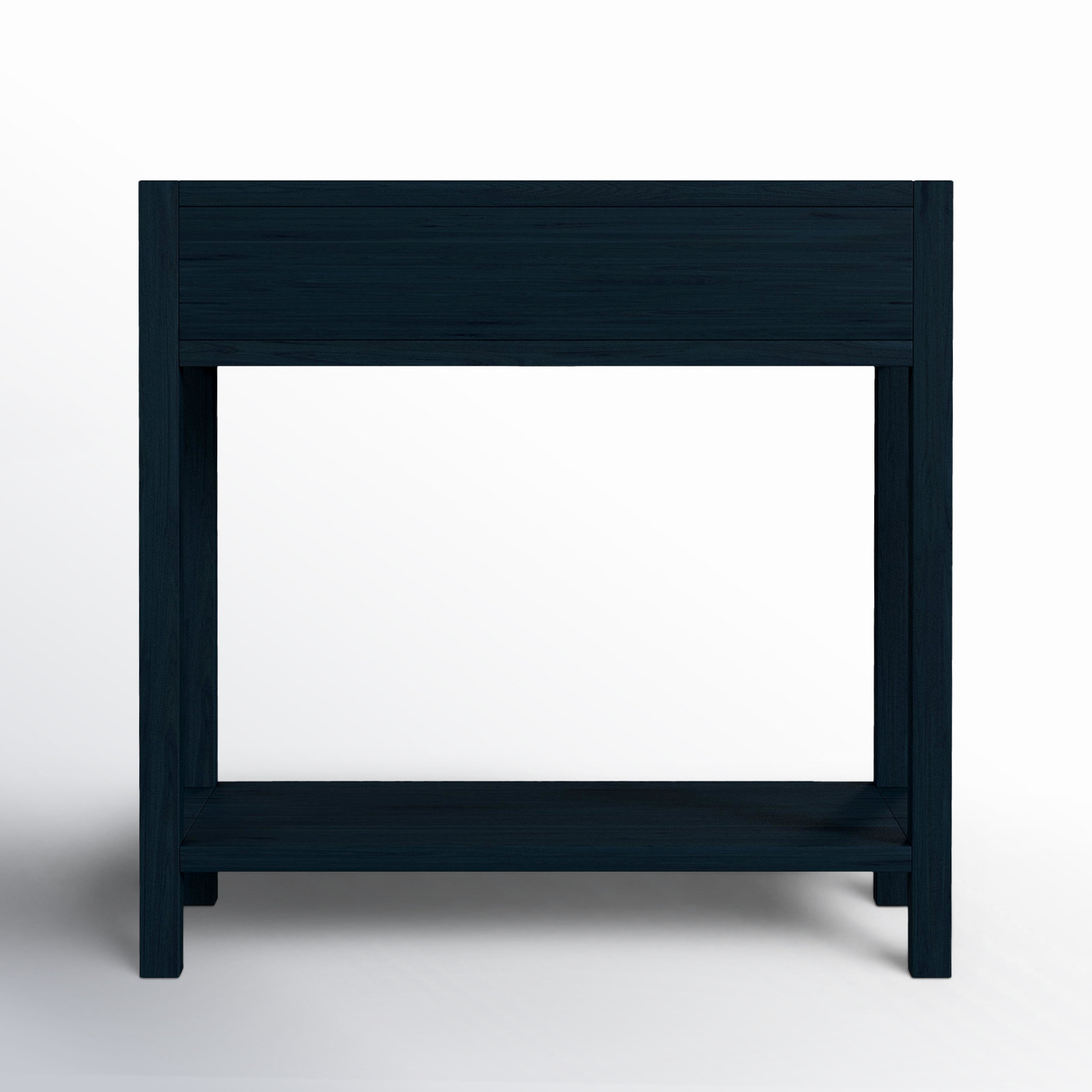 Elin 1-Drawer Pine Nightstand, Navy Blue