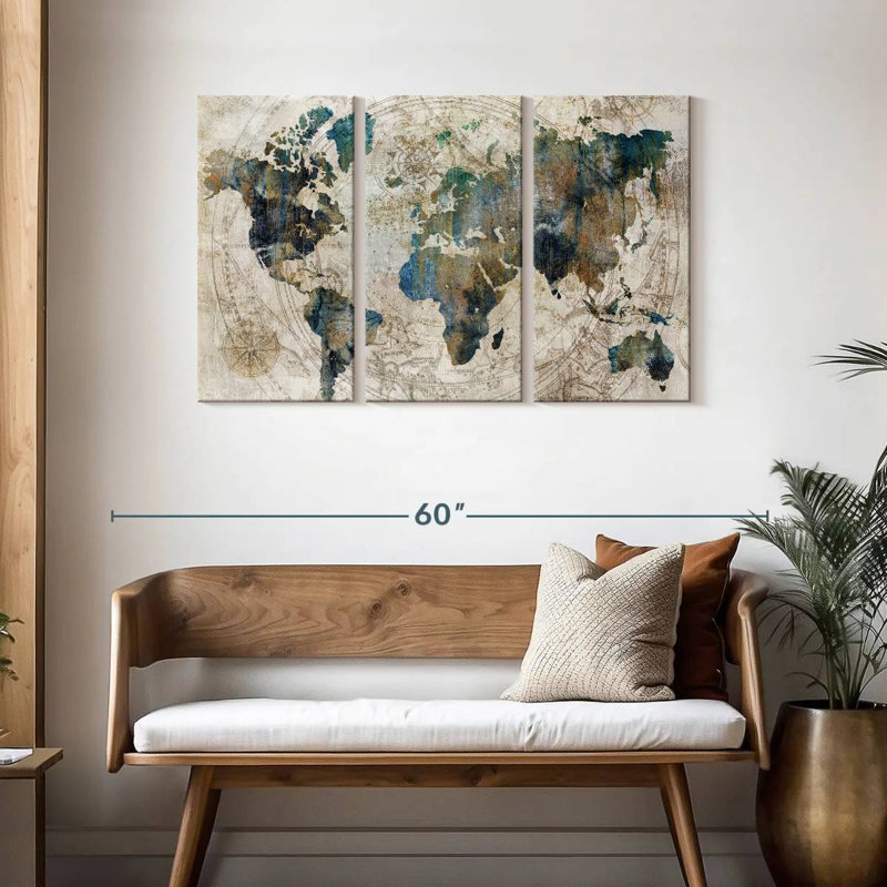 Aliaz Stained Celestial Map, 36" H x 57" W