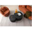 Fauteuil d'appoint pivotant à 360 ° de style Mid-Century moderne, siège arrondi rembourré et capitonné, orange