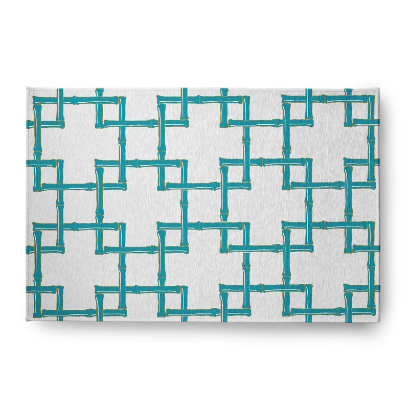 Chenille Geometric Indoor Rug, Rectangle 4' x 6'