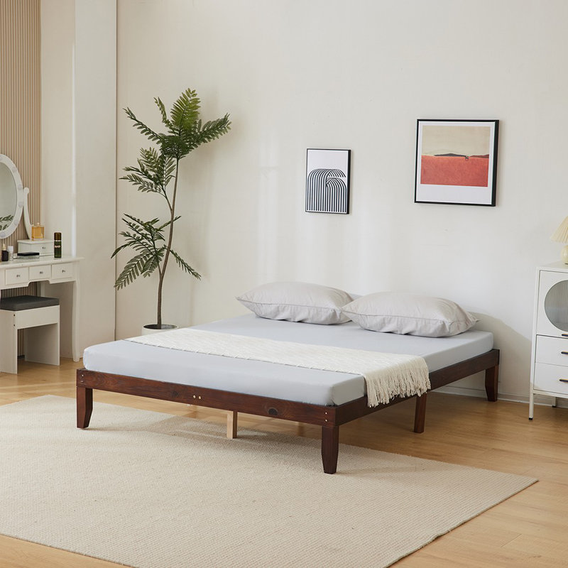 Base de lit Basic, Brun, Grand lit