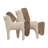 Decorative Horse Figurine - Modern Pottery and Mango Wood Sculpture Crafted with Ecomix and Natural Wood Accent for Stylish Table or Shelf Display-185582434
