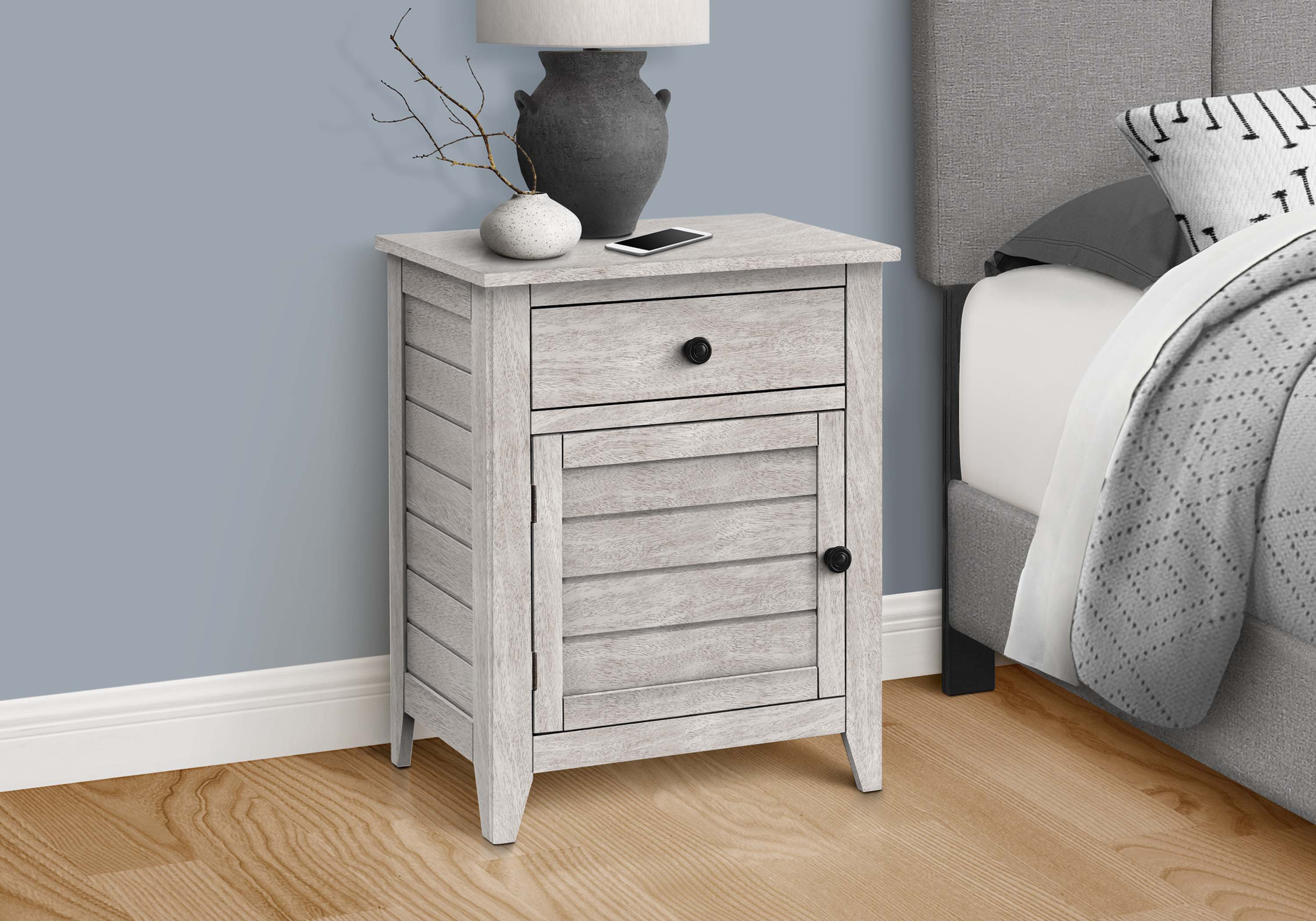 Gracie Oaks Accent Table, Nightstand, Storage Drawer, End, Side Table ...