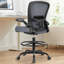 Chaise de dessinateur en filet avec repose-pieds réglable et support lombaire -116375318-88377670