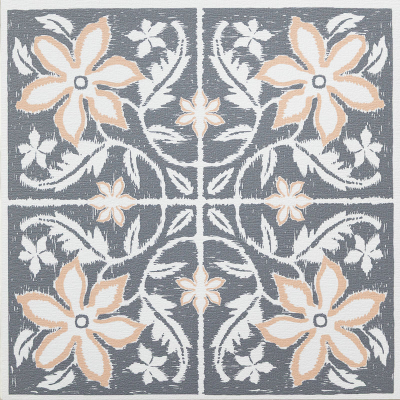 Lillium Blue 30.48 x 30.48cm Self-adhesive Vinyl Floor Tiles Pack 10 (0.93sqm)