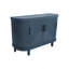 Élégant buffet incurvé avec tablettes réglables pour un rangement polyvalent et un décor moderne-1719625011