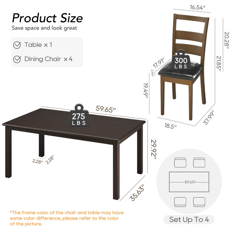 Solid Wood Dining Set