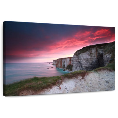 Gillard Etretat Cliffs At Sunset