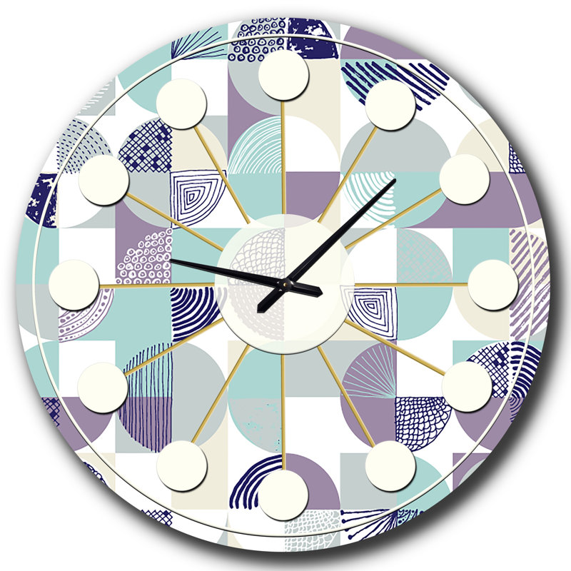 Horloge murale rétro Mid-Century, Petit