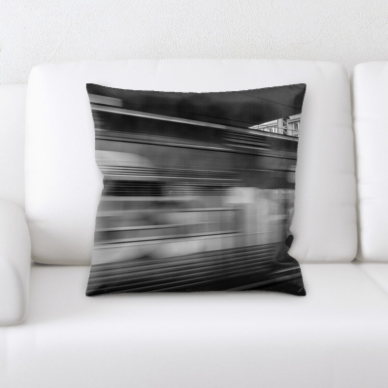 Train Experience Throw Pillow