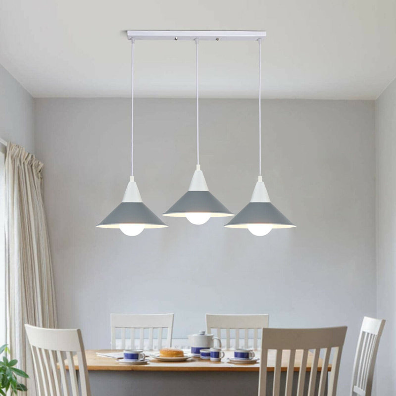 Whiting 3 - Light Kitchen Island Pendant, Grey