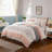 9 Piece Cotton Percale Comforter Set Blush Queen-125529760