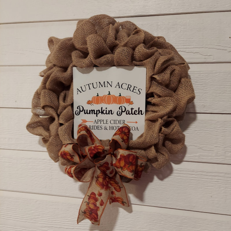 Couronne en toile de jute 18 po