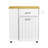 Rolling Kitchen Island with Pull-Out Trash Bin Cabinet,Kitchen Storage Cart On Wheels with 3 Tier Spice Rack,1 Drawer Bamboo Countertop,for Small Space-1155460847