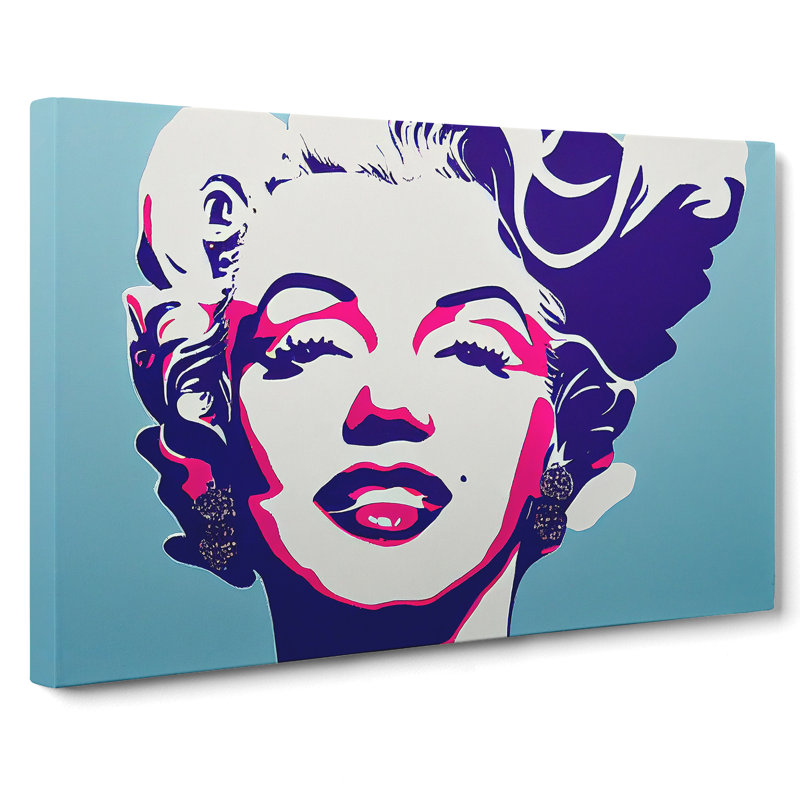 Pop Art Marilyn Monroe Vol.6 Abstract - Wrapped Canvas, 50cm H x 76cm W x 3cm D