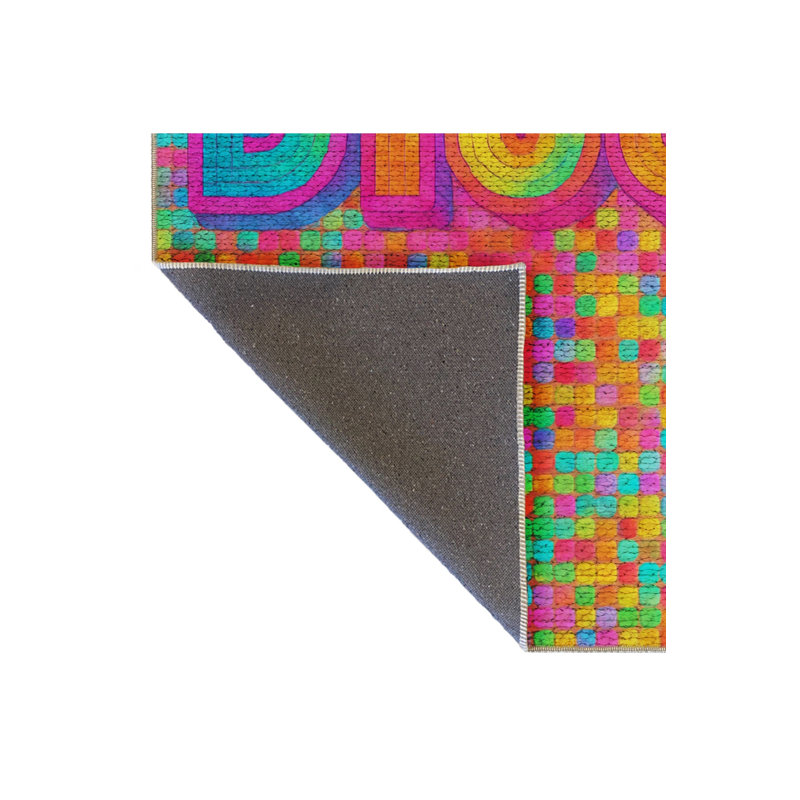 Tapis gris tissé à motif lavable Mosso, 2'4" x 3'11"