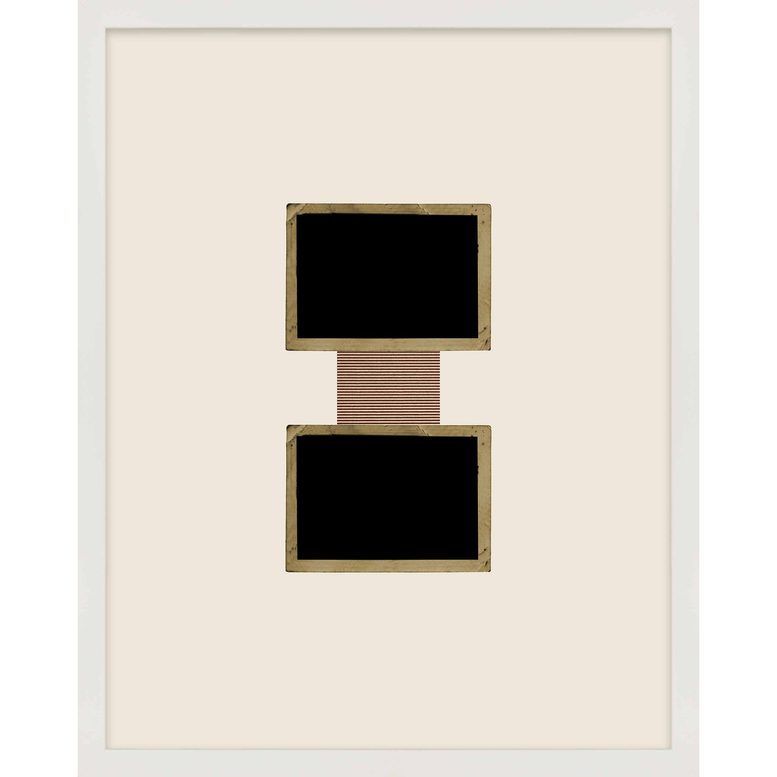 Column 1 by Eleni Psyllaki For Paradissi Digital Art, 20" H x 16" W  x 1.25" D, White Framed