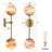 Modern 25" Dimmable Alabaster Gold Wall Sconces Wall Light Wallchiere(Bulbs Included)-2006386964