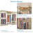VIPEK V5 Portable Freestanding Wardrobe, Heavy-Duty Clothes Rack with 8 Adjustable Shelves,890LBS Capacity, Gold