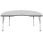 Table d'activité 48 "x 72" avec moulures en T et pieds réglables-39310983-99077991