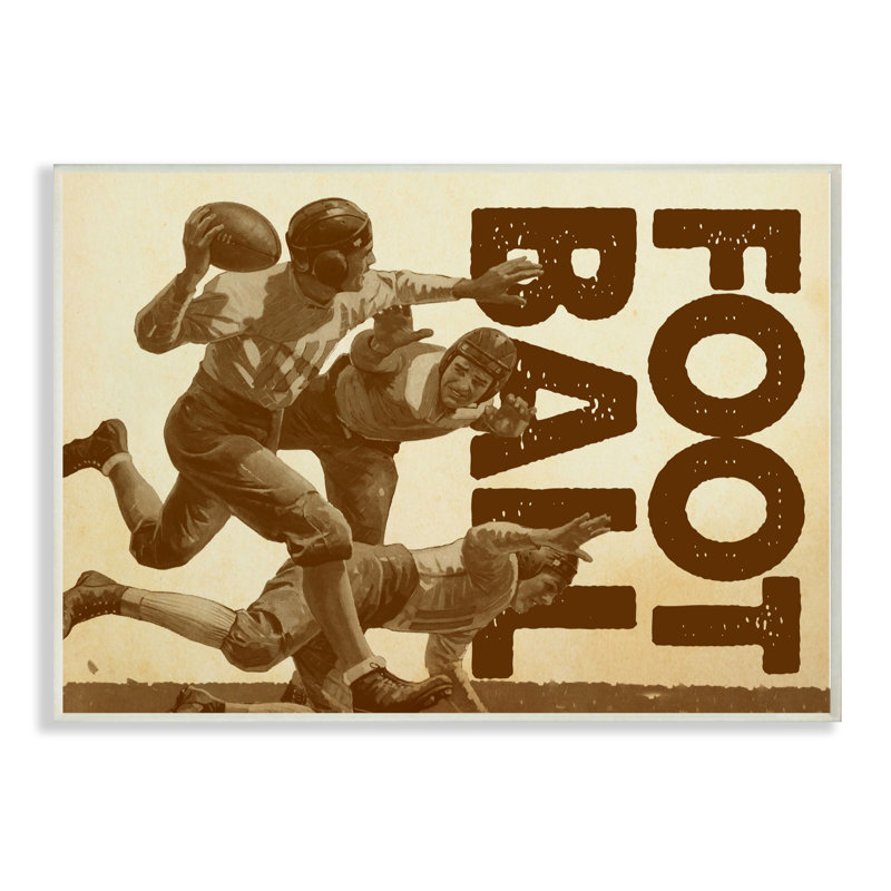 Rosenkranz, art de football neutre, Plaque murale, H 10 po x l 15 po