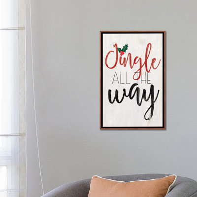 Whimsy Jingle All The Way - Wall Art Print - Framed Canvas