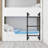 Three-Step Wall-Mounted Straight Ladder Black Loads 440.92Lbs (Size: 39.37In/100Cm)