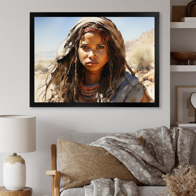 Tribus d'Afrique, beauté himba sur toile