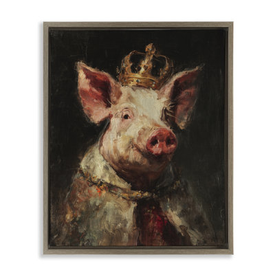 Cadre flottant Royal Swine Portrait, design par Svetlana Aleynikova
