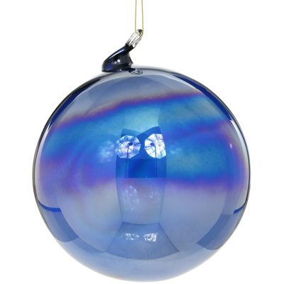 Lustre Ball Ornament, Large - 6 Inches Set Of 4