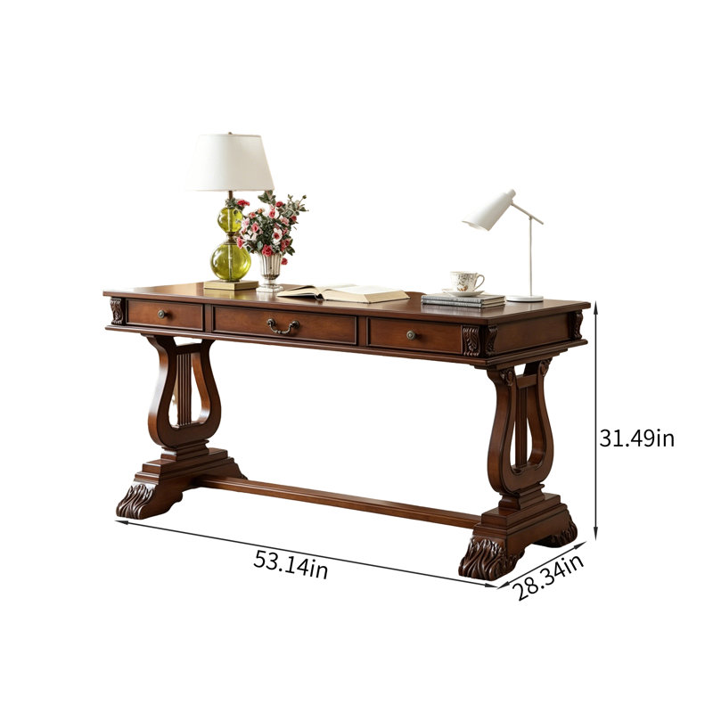 Bureau d'écriture Retro, H 31,49 po x l 53,14 po x P 28,34 po