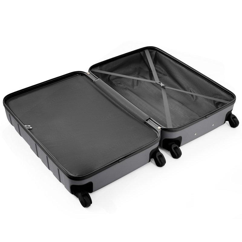Nouveau modèle de valise rigide 3 pièces en ABS rigide Hardshell avec serrure TSA 20 "24" 28 "