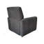 Fauteuil inclinable moderne avec structure en bois massif et en contreplaqué, mousse haute densité et pieds en chêne naturel pour plus de confort et de durabilité