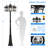Dusk to Dawn Outdoor Lamp Post Light, Black Waterproof Street Light for Outside