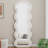 Flannel Full Length Wave Floor Mirror  For Bedroom Living Room Hanging Or Against The Wall-108741946