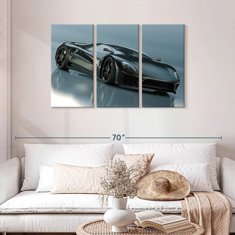 Mehar noir brillant Supercar, H 28 po x l 45 po