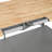 SmartFold Butcher Block Portable Workbench / Folding Utility Table (Grey Steel Frame)