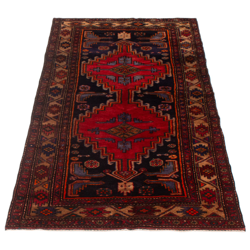 Tapis bleu marine 4 pi 1 po x 8 pi 1 po Konya Anatolian
