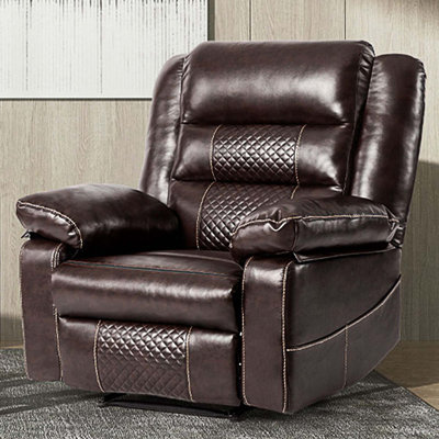 Fauteuil inclinable de massage en cuir