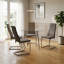 Hughston 47cm H Polyester Blend Upholstered Cantilever Chair