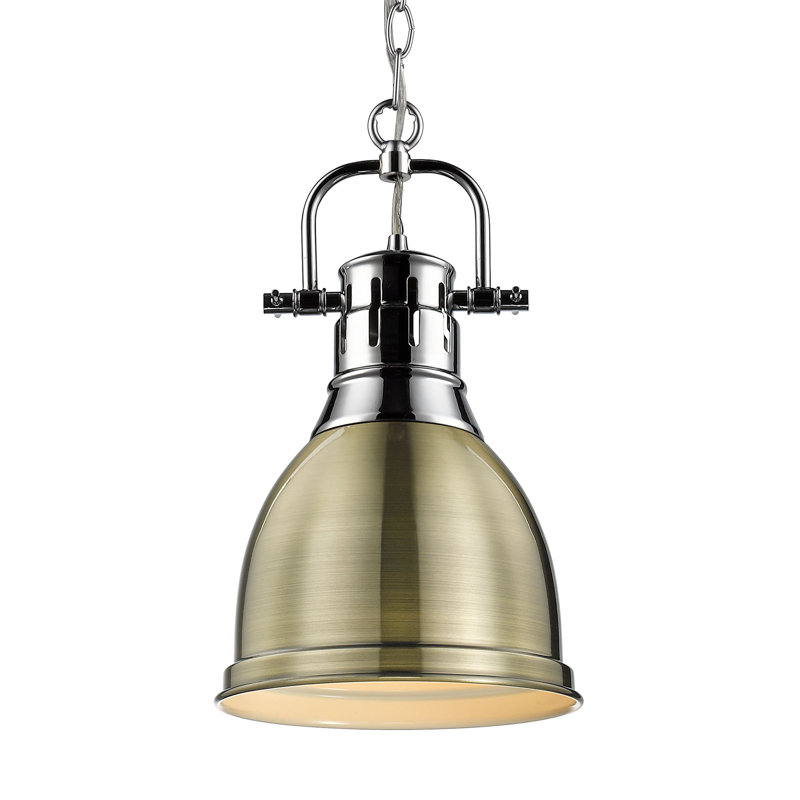 Alethia 1 - Light Pendant, Chrome, Aged Brass
