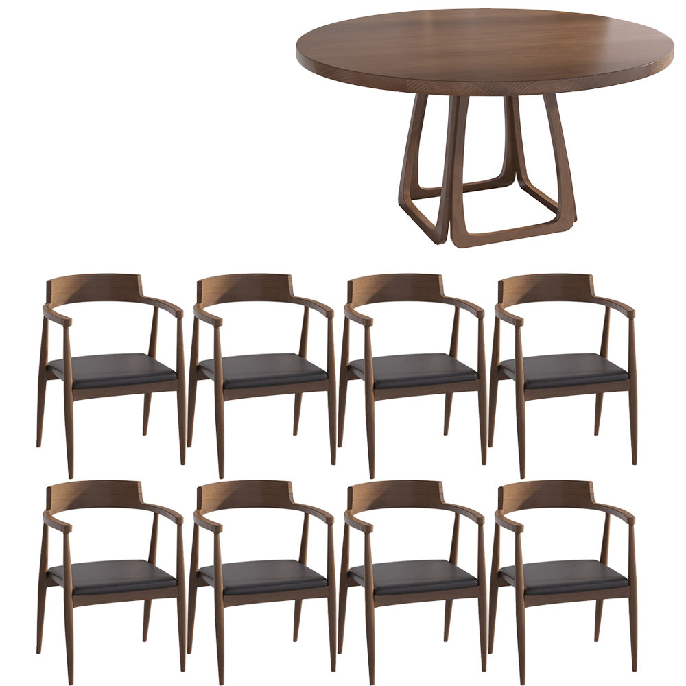 Waagy Modern simple solid wood dining table set. | Wayfair