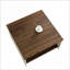 Noyer de ferme & amp; Table basse ivoire pour le salon, 2 niveaux, peu encombrante, facile à nettoyer